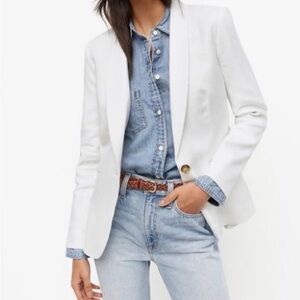 NEOT J. Crew Parke Classic White Blazer